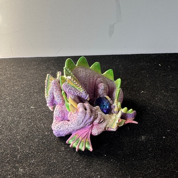 "Snoozy" figurine from The Franklin Mint's Mood Dragons collection - Picture 2 of 9